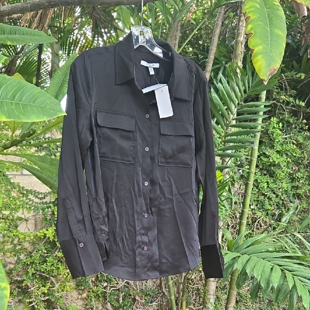 Derek Lam 10 Crosby Lorena Chest Pocket Shirt